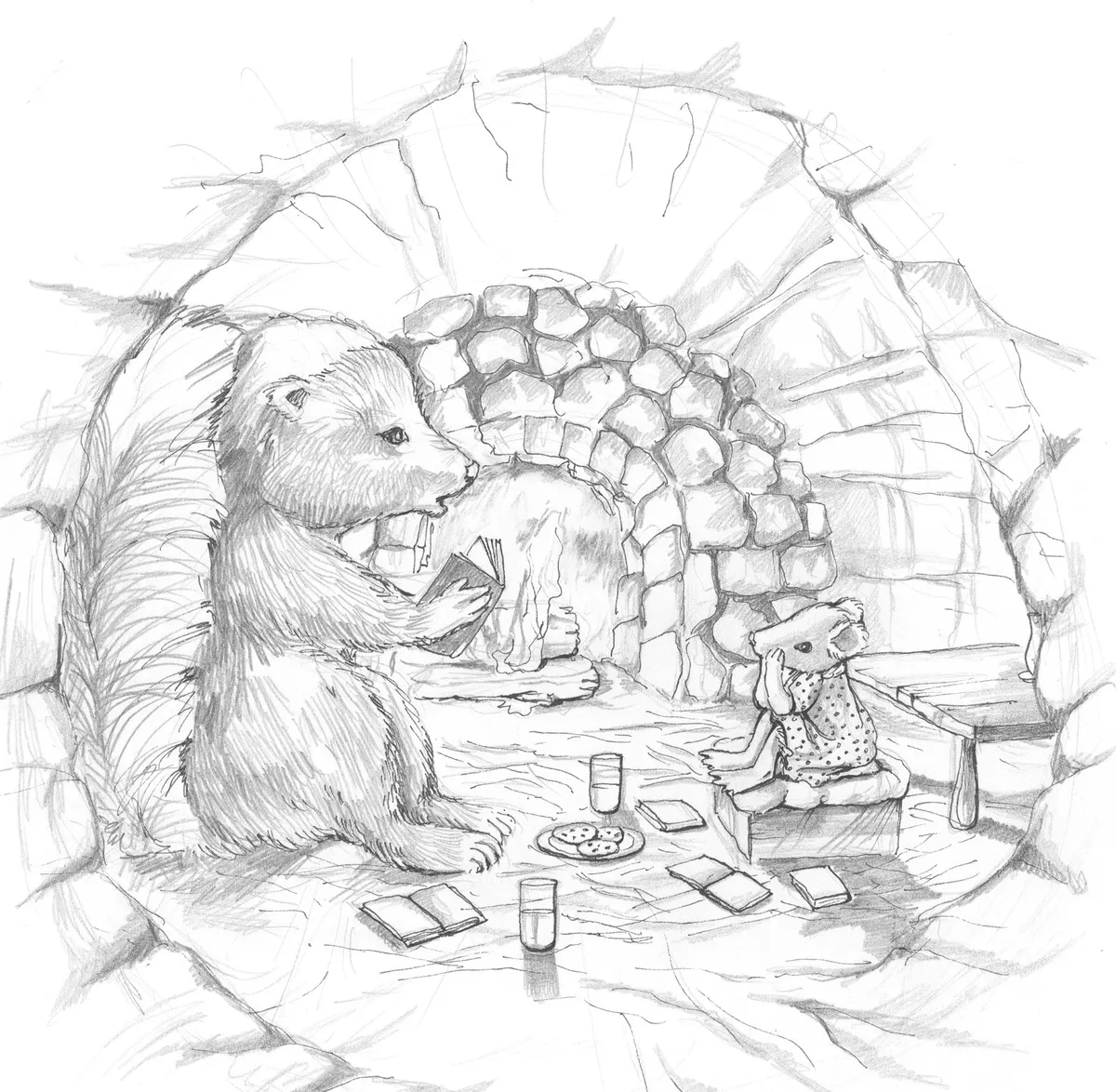Reading Mouse Sketch